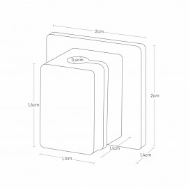 Yamazaki - Smart. Σετ 5 Μαγνητικές Θήκες Καλωδίων Με Βάση BK