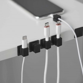 Yamazaki - Smart. Σετ 5 Μαγνητικές Θήκες Καλωδίων Με Βάση BK