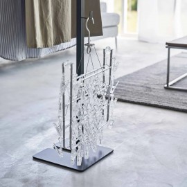 Yamazaki - Tower. Διπλή Πτυσσόμενη Απλώστρα/Κρεμάστρα BK