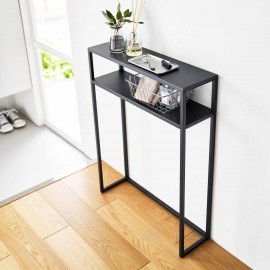 Yamazaki - Tower. Κονσόλα Εισόδου Με Ράφι Metal BK