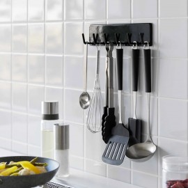 Yamazaki - Tower. Επιτοίχια Κρεμάστρα Για Εργαλεία Κουζίνας 6 Θέσεων BK