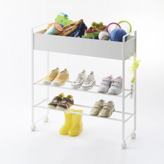 Yamazaki - Τροχήλατο Καλάθι Αποθήκευσης Με 2 Ράφια Tower WH