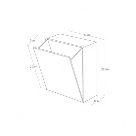Yamazaki - Επιτοίχιο Κουτί Αποθήκευσης / Κάδος Απορριμάτων WH