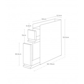 Yamazaki - Συρόμενη Αποθηκευτική Βάση Κουζίνας 2 Επιπέδων BK Yamazaki - Συρόμενη Αποθηκευτική Βάση Κουζίνας 2 Επιπέδων BK