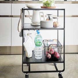 Yamazaki - Καρότσι Αποθήκευσης 3 Επιπέδων Με Χερούλι BK