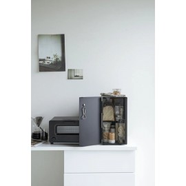 Yamazaki - Μεταλλική Ψωμιέρα Tower Slim BK