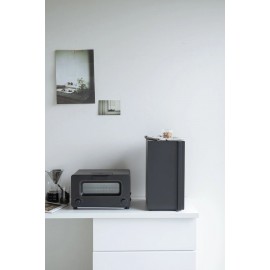 Yamazaki - Μεταλλική Ψωμιέρα Tower Slim BK