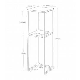 Yamazaki - Ράφι 2 Επιπέδων Με Ξύλινη Επιφάνεια BK
