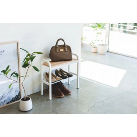 Yamazaki - Ράφι Για Παπούτσια Με Ξύλινη Επιφάνεια 48x19x46cm WH