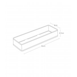 Yamazaki - Σετ 2 Δοχεία Οργάνωσης L WH
