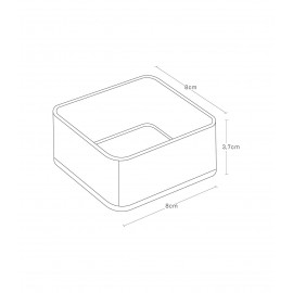 Yamazaki - Σετ 2 Δοχεία Οργάνωσης S WH