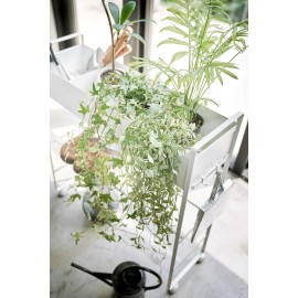 Yamazaki - Τροχήλατο Καλάθι Αποθήκευσης Με 2 Ράφια Tower WH