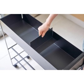 Yamazaki - Τροχήλατο Καλάθι Αποθήκευσης Με 2 Ράφια Tower BK