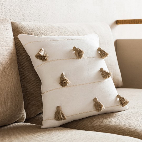 Gofis Home - Μαξιλαροθήκη  Pomy 43x43cm Μπεζ 188/06