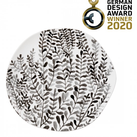 Raeder - Πορσελάνινη Πιατέλα Mix & Match "Foliage Black" 22cm