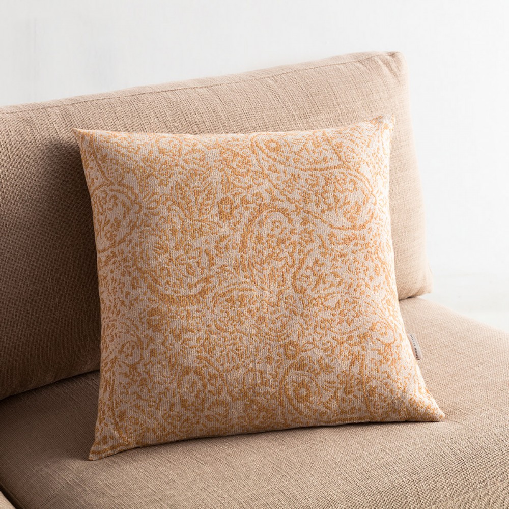 Gofis Home - Μαξιλαροθήκη Emerald 50x50cm Πορτοκαλί/Ώχρα 144/03
