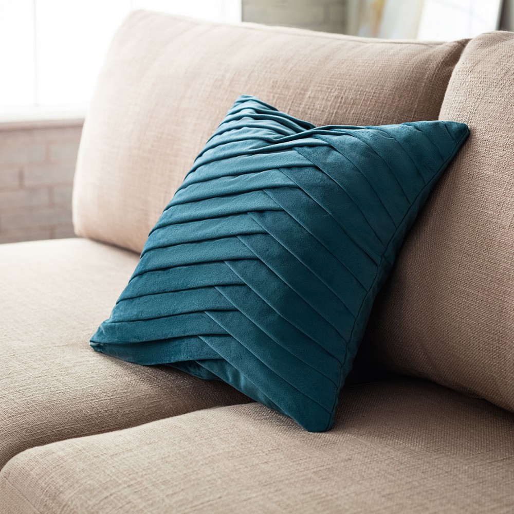 Gofis Home - Μαξιλαροθήκη Milena 43x43cm Μπλε 635A/09