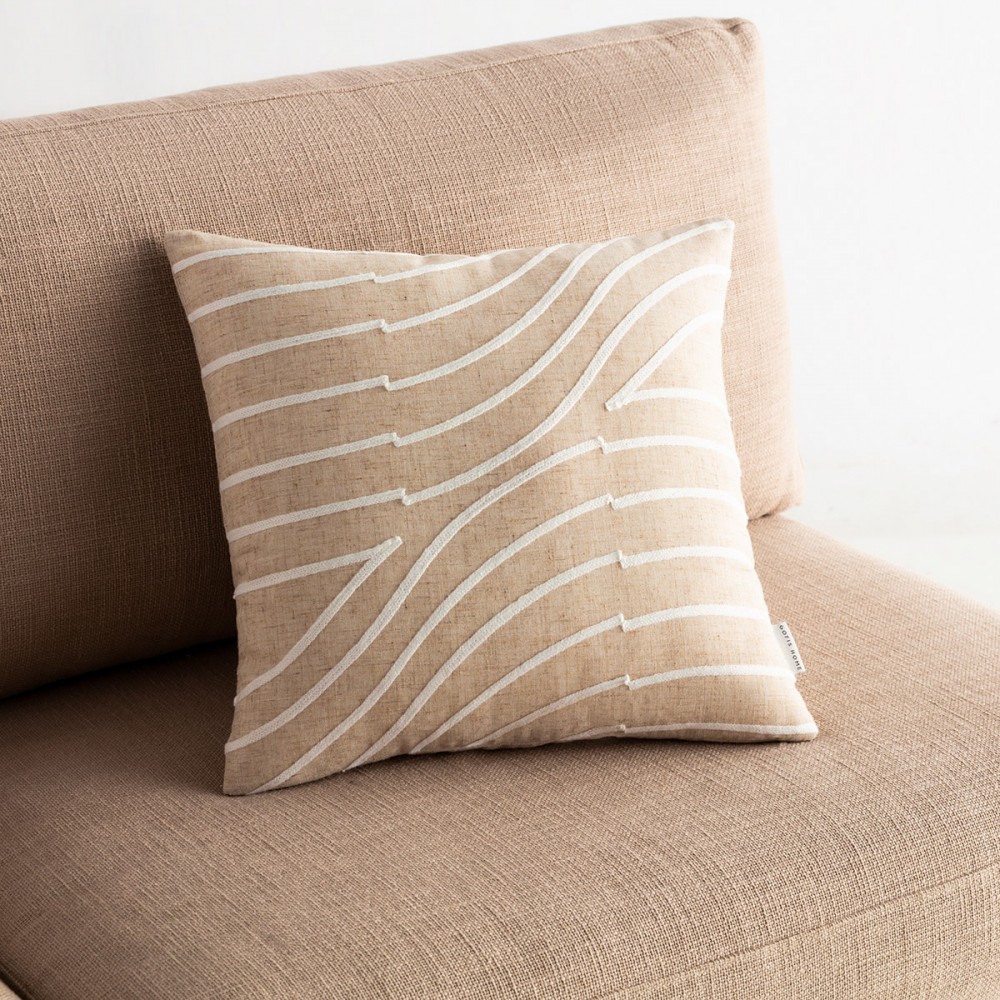 Gofis Home - Μαξιλαροθήκη  Amon 43x43cm Λινό 261/06