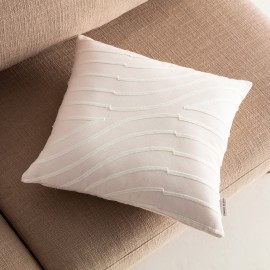Gofis Home - Μαξιλαροθήκη  Amon 43x43cm Off White 261/16 Gofis Home - Μαξιλαροθήκη  Amon 43x43cm Off White 261/16