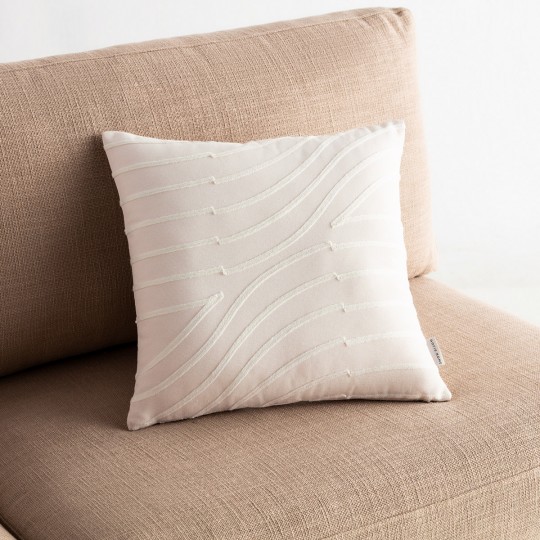 Gofis Home - Μαξιλαροθήκη  Amon 43x43cm Off White 261/16 Gofis Home - Μαξιλαροθήκη  Amon 43x43cm Off White 261/16
