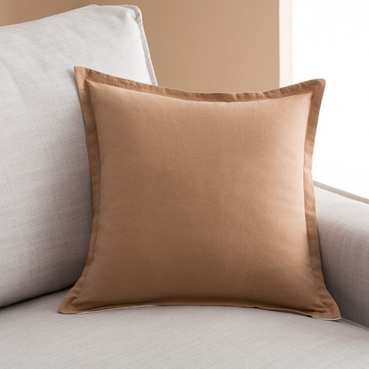 Gofis Home - Μαξιλαροθήκη Light Veil 43x43cm Jute/Vanilla 309/36