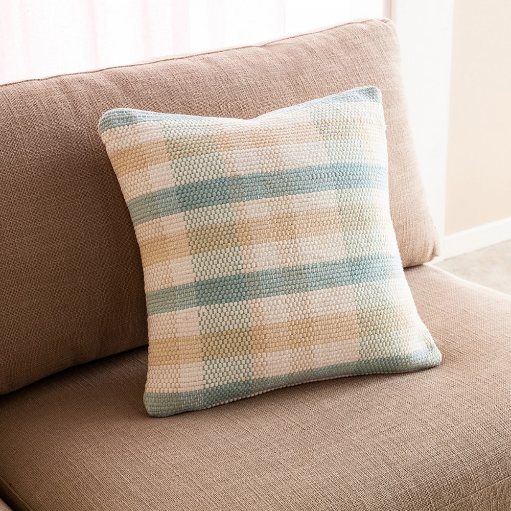 Gofis Home - Μαξιλαροθήκη Tic-Tac-Toe 43x43cm Aqua 477/11