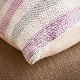 Gofis Home - Μαξιλαροθήκη Tic-Tac-Toe 43x43cm Λιλά 477/20