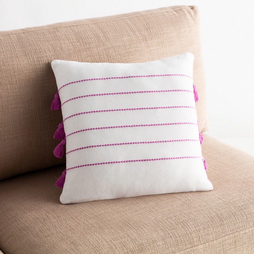 Gofis Home - Μαξιλαροθήκη Maira 43x43cm Φούξια 540/23