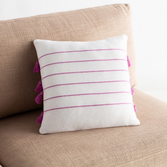 Gofis Home - Μαξιλαροθήκη Maira 43x43cm Φούξια 540/23