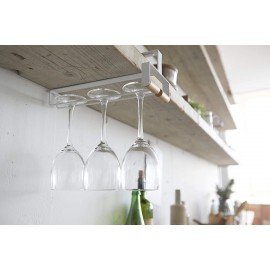 Yamazaki - Under Shelf Wine Glass Hanger WH Yamazaki - Under Shelf Wine Glass Hanger WH