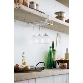 Yamazaki - Under Shelf Wine Glass Hanger WH Yamazaki - Under Shelf Wine Glass Hanger WH