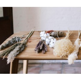 Andrea House - Αποξηραμένα Λουλούδια 3τμχ Pampas Natural 95cm