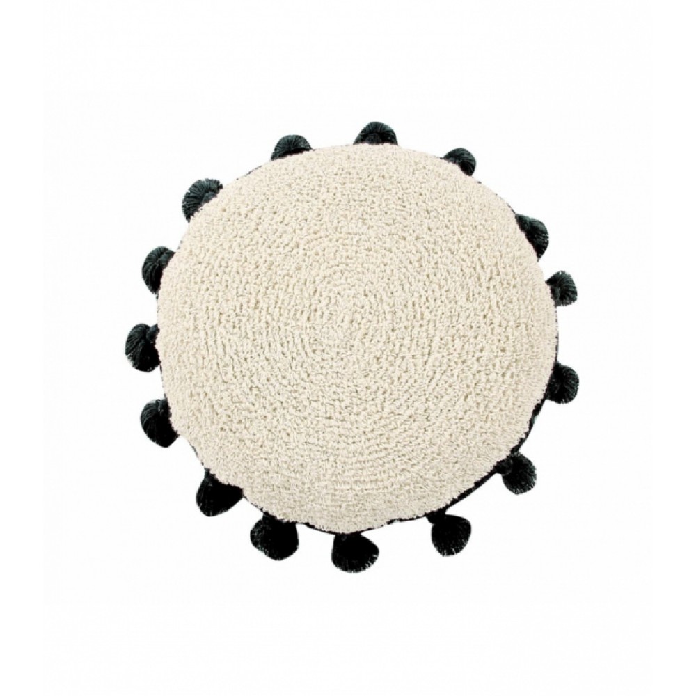 Lorena Canals - Μαξιλάρι Circle Black Ø48cm