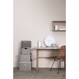 Hubsch - Ρολόι Τοίχου Metal/White 40 x 5cm