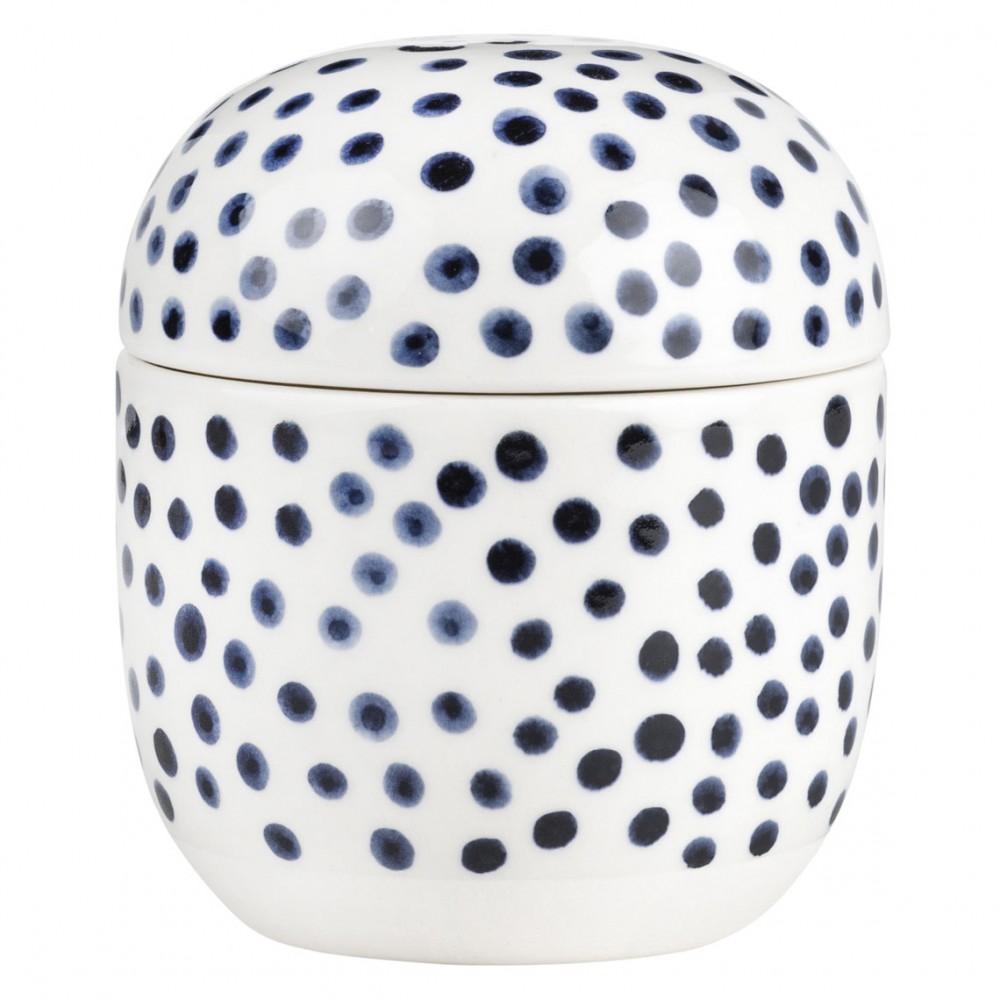 Raeder - Κεραμικό Δοχείο Με Καπάκι Blue Dots