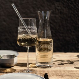 Raeder - Καλαμάκια Από Γυαλί Σετ 4 "Letters"