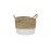 Χειροποίητο Καλάθι Seagrass White/Natural 30 x 30 x 25cm