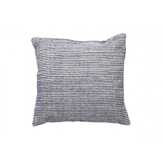 Μαξιλαροθήκη Lotus Handwoven Blue/Off White