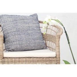Μαξιλαροθήκη Lotus Handwoven Blue/Off White