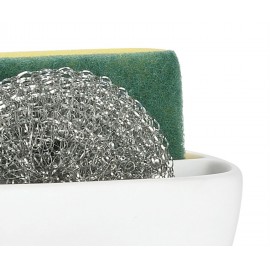 Andrea House - Βάση Για Σφουγγαράκια Κουζίνας White Resin