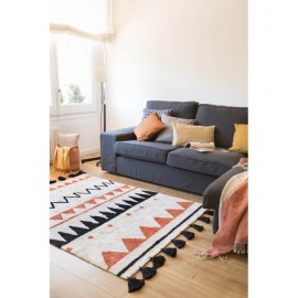 Lorena Canals - Χαλί Δωματίου Azteca Natural/Terracota 120x160cm