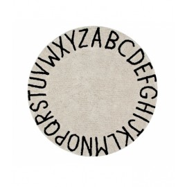 Lorena Canals - Χαλί Δωματίου Round ABC μαύρο Ø150cm
