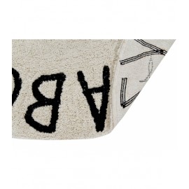 Lorena Canals - Χαλί Δωματίου Round ABC μαύρο Ø150cm