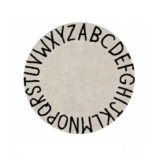 Lorena Canals - Χαλί Δωματίου Round ABC μαύρο Ø150cm