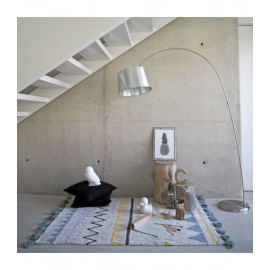 Lorena Canals - Χαλί Δωματίου Azteca Natural/Vintage Blue 140x200cm