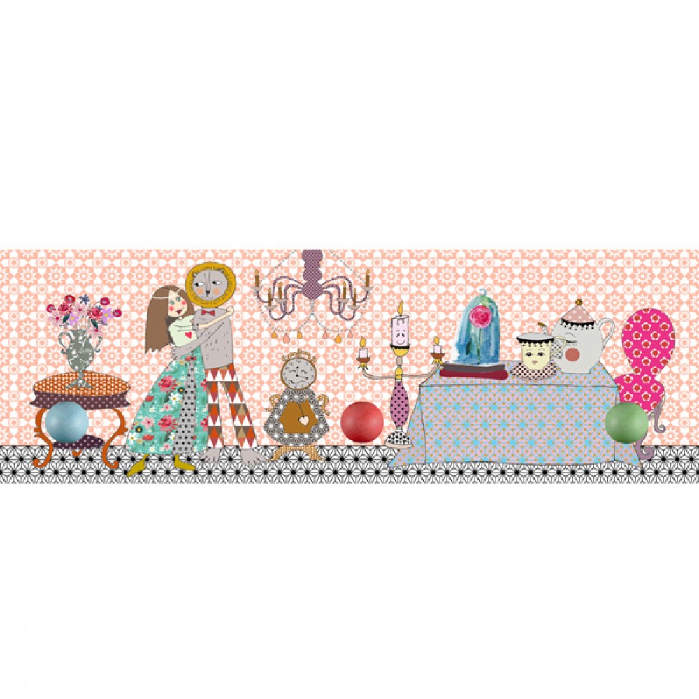 Colourbox - Ξύλινη Κρεμάστρα Τοίχου "Η Πεντάμορφη Και Το Τέρας"