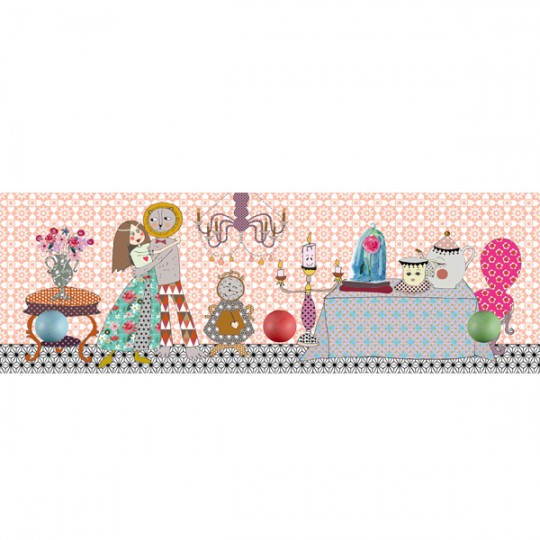 Colourbox - Ξύλινη Κρεμάστρα Τοίχου "Η Πεντάμορφη Και Το Τέρας"