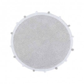 Lorena Canals - Χαλί Δωματίου Bubbly Light Grey Ø120cm