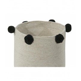 Lorena Canals - Καλάθι Αποθήκευσης Bubbly Natural Black 30x30cm