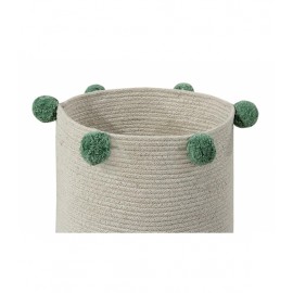 Lorena Canals - Καλάθι Αποθήκευσης Bubbly Natural Green 30x30cm